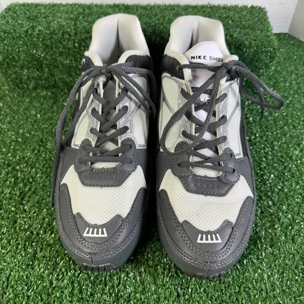 Nike Shox Enigma Womens Black Metallic Silver Grey Sneakers BQ9001-002 Size 7 - Picture 9 of 11